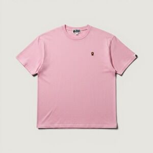 Bape A Bathing Ape T-Shirt Baby Milo One Point Pink XL